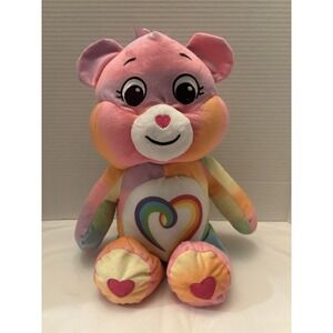 Rare 14"Care Bear (Not For Retail Sale) Tag. Togetherness Bear Rainbow Heart